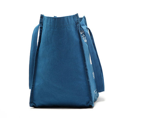 12oz Blue Carry Big Volume Shopping Cotton Tote Bags