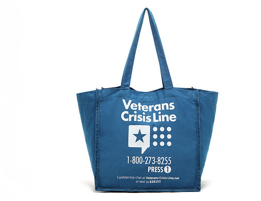 12oz Blue Carry Big Volume Shopping Cotton Tote Bags