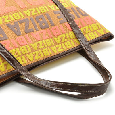 Leather Strap Promotional Logo Canvas Cotton Tote Bags
