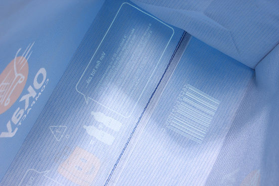 Blue 120GSM Laminated Shopping Non Woven Packaging Bags