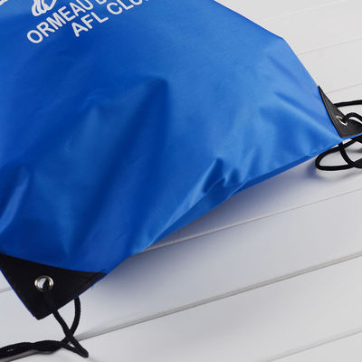 190T Nylon Bule Promotional Polyester Drawstring Packaging Bags