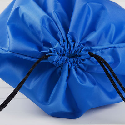 190T Nylon Bule Promotional Polyester Drawstring Packaging Bags