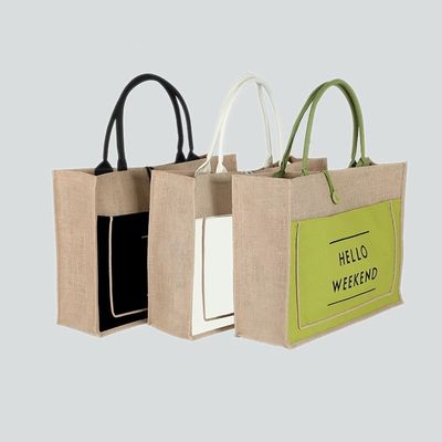 OEM Customized Printing Waterproof Reusable Jute Tote Bags