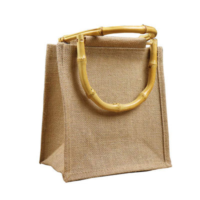 Custom Handled Style Shopping Linen Jute Gift Bag