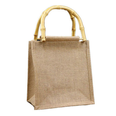 Custom Handled Style Shopping Linen Jute Gift Bag
