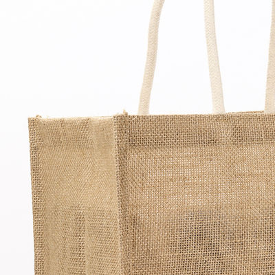 Silk Screen Jute Tote Bag