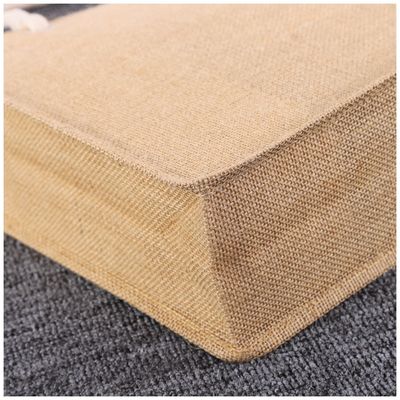 Silk Screen Jute Tote Bag