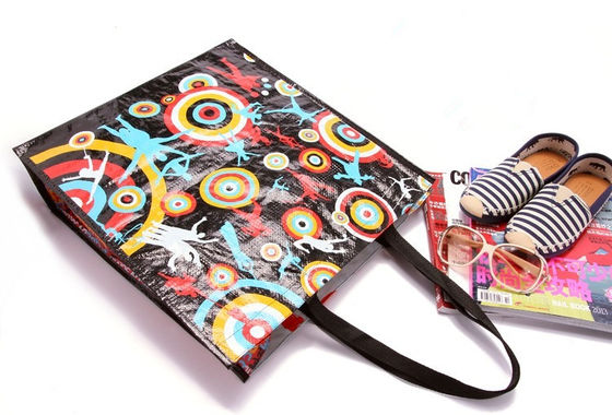 Custom Printed Shopping Bopp Laminated Recycled PP Woven Bag