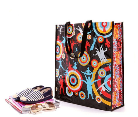 Custom Printed Shopping Bopp Laminated Recycled PP Woven Bag
