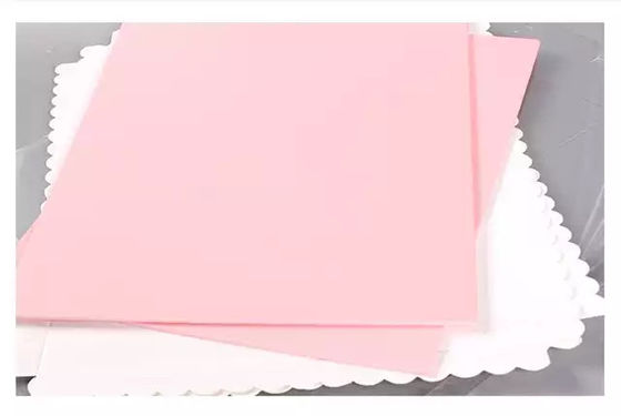 White Pink Paperboard Insert Clear PET Transparent Packaging Box