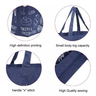 12oz Red Blue Cotton Shopping Custom Packaging Bag