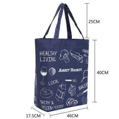 12oz Red Blue Cotton Shopping Custom Packaging Bag