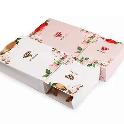 Custom Printed Ribbon Handle Craft Gift Jewelry Paper Bag