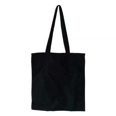 Black 12oz Organic Cotton Tote Bags 15KG Carry Ability