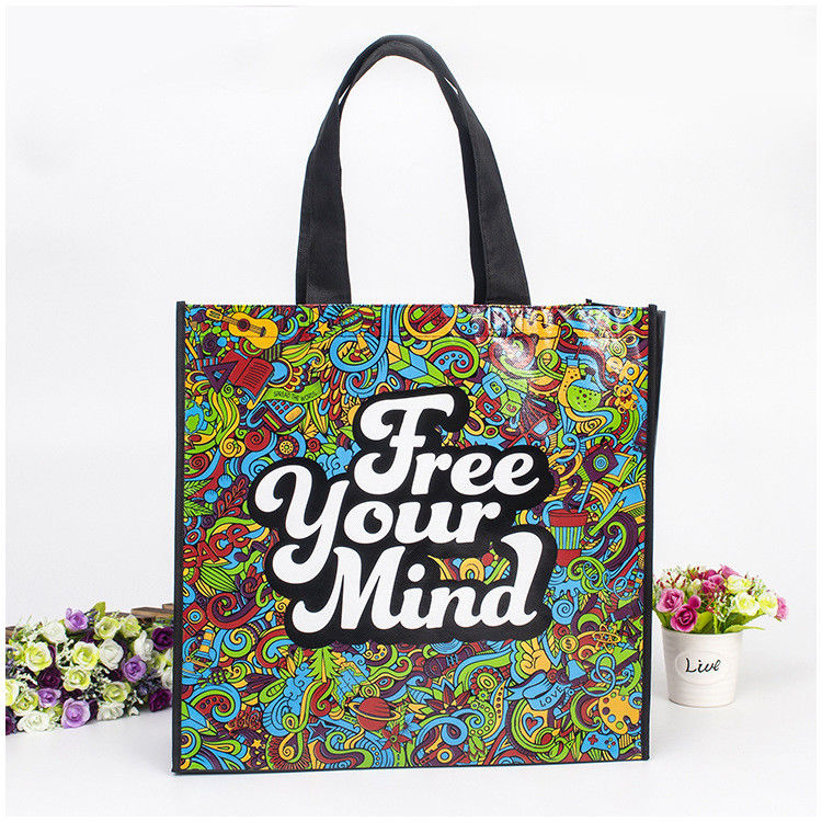 80GSM Full Color Printed Pp Shopping Non Woven Laminated Bag
