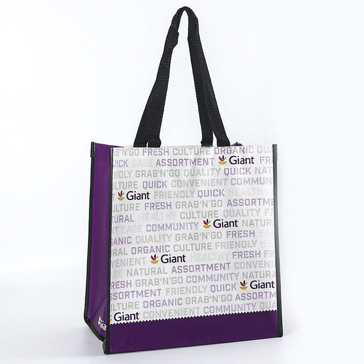 Eco Friendly Custom Logo Print Handle PP Woven Shopping Bag
