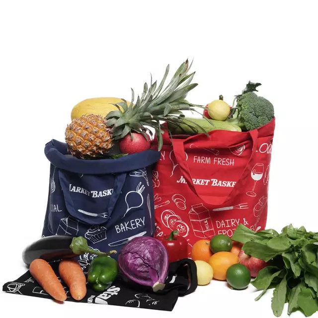 12oz Red Blue Cotton Shopping Custom Packaging Bag